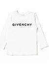 Kids Logo Print T Shirt White H25282 10B - GIVENCHY - BALAAN 2