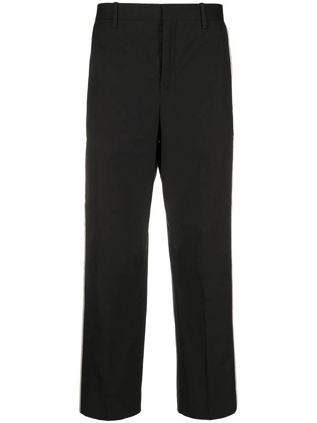 contrasting side panel cropped trousers - NEIL BARRETT - BALAAN 5