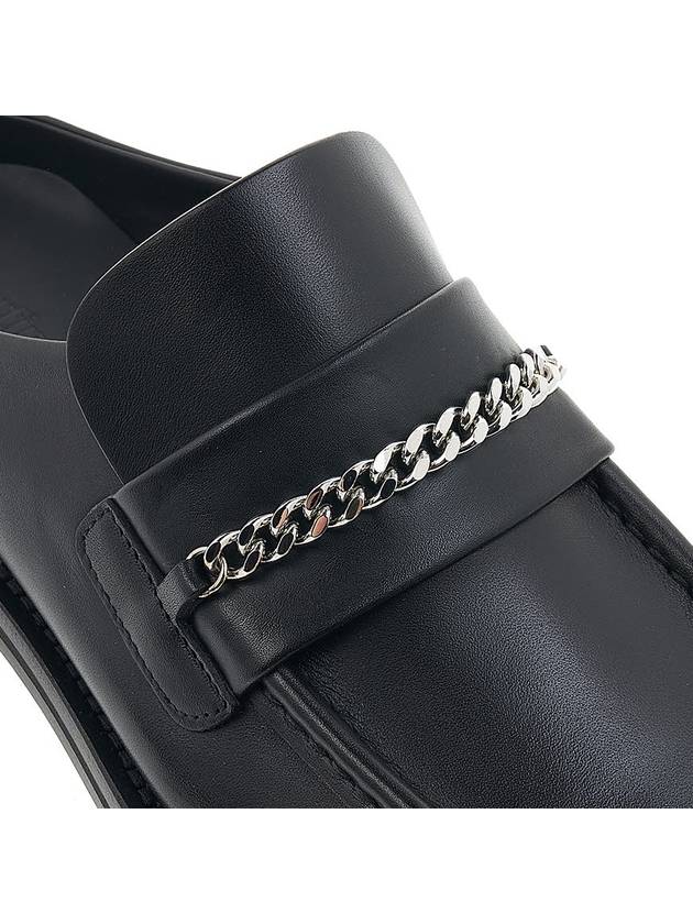 Square Toe Chain Bloafer Black - MARTINE ROSE - BALAAN 9