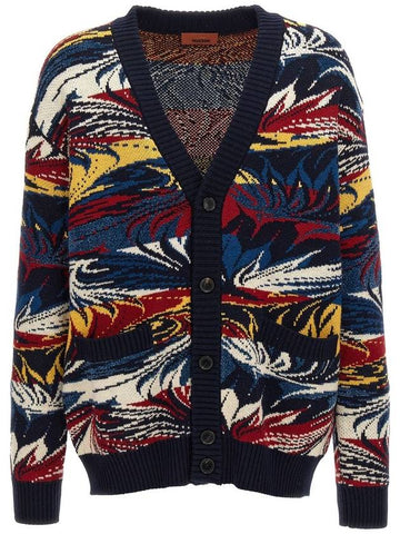 Missoni Jacquard Patterned Cardigan - MISSONI - BALAAN 1