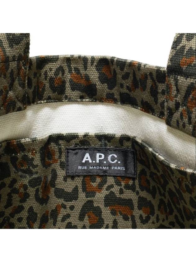 Roux Leopard Print Tote Bag Khaki - A.P.C. - BALAAN 6