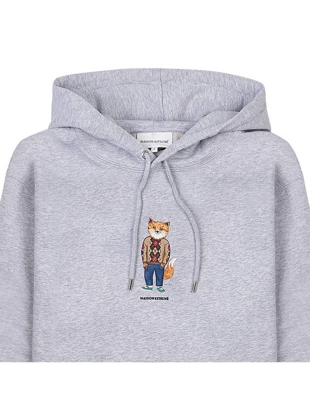 Maison Kitsune Men's Dressed Fox Hooded Sweatshirt LM00304KM0001 LGM - MAISON KITSUNE - BALAAN 3