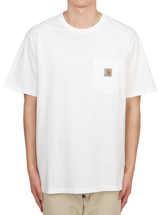 Pocket Short Sleeve T-Shirt White - CARHARTT WIP - BALAAN 2