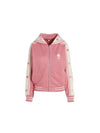 Boke Flower Embroidered Logo Zip-Up Hoodie Pink - KENZO - BALAAN 2