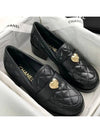 Lambskin Metal Heart Loafers Black - CHANEL - BALAAN 9