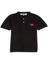 W collared red wappen polo shirt black AZ T005 051 1 - COMME DES GARCONS - BALAAN 1