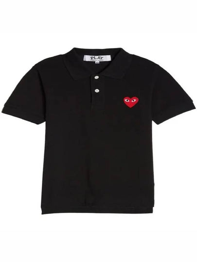 W collared red wappen polo shirt black AZ T005 051 1 - COMME DES GARCONS - BALAAN 2