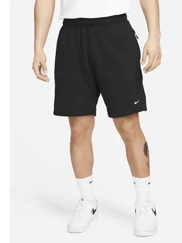 Solo Swoosh French Terry Shorts Black - NIKE - BALAAN 2