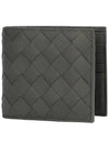 Intrecciato Bifold Half Wallet Graphite - BOTTEGA VENETA - BALAAN 2