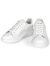 Oversized Leather Tab Low Top Sneakers White - ALEXANDER MCQUEEN - BALAAN 4