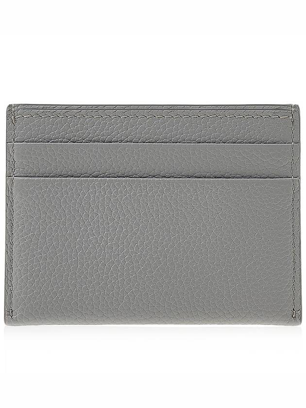 Grainy leather card wallet light Grey - BURBERRY - BALAAN 4