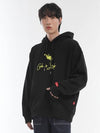 GHOST EMBROIDERY OVERFIT HOOD BLACK - CODE I'M - BALAAN 2