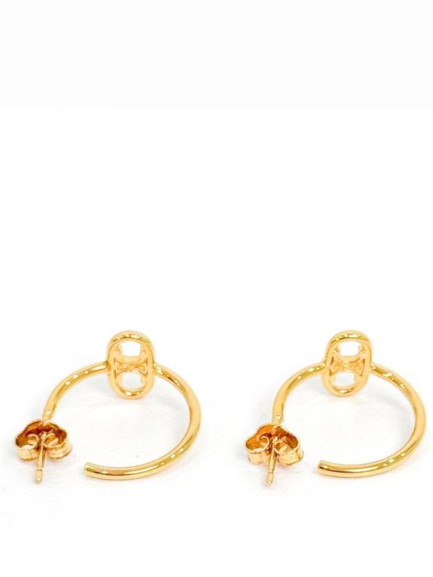 OS Women s Triomphe Asymmetric Hoop Earrings Gold - CELINE - BALAAN 3