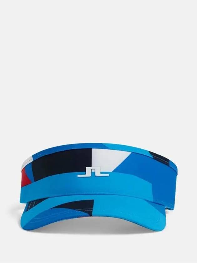 SS Golf Bone Visor Sun Cap BON PRINT VISOR Blue Print - J.LINDEBERG - BALAAN 1