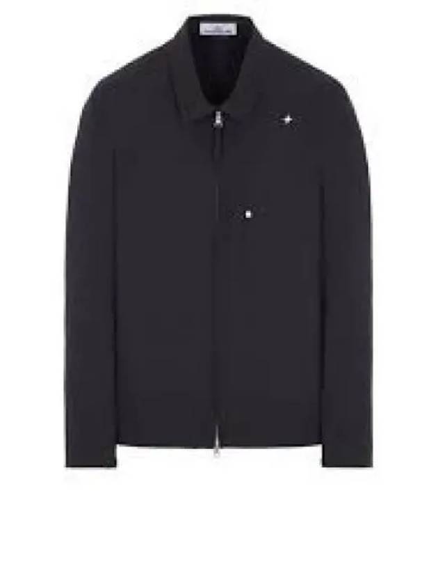 Stellina Embroidered Oversized Shirt Jacket Black - STONE ISLAND - BALAAN 2