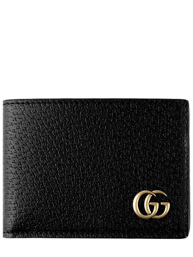 GG Marmont Leather Half Wallet Black - GUCCI - BALAAN 2