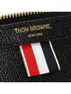 Pebble Grain Leather Large Zipper Laptop Holder Black - THOM BROWNE - BALAAN 8