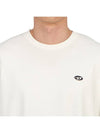 T Just Doval PJ Oval D Patch Short Sleeve T Shirt White - DIESEL - BALAAN 8