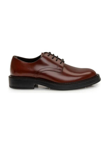 Lace-Up Leather Derby Brown - TOD'S - BALAAN 1