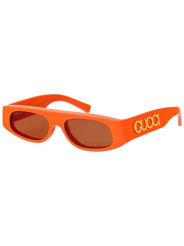 24SS Sunglasses GG1771S 007 ORANGE ORANGE BROWN - GUCCI - BALAAN 3