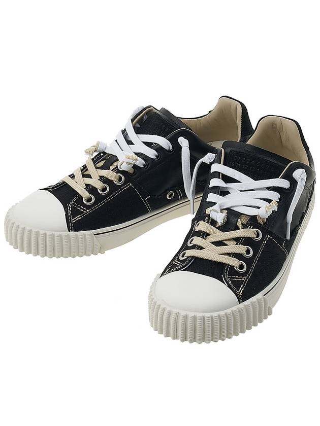 New Evolution Leather Low Top Sneakers Black - MAISON MARGIELA - BALAAN 2