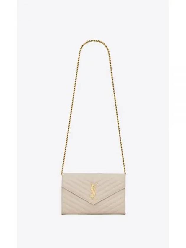 Cassandra Matelasse Chain Lambskin Shoulder Bag Blanc Vintage - SAINT LAURENT - BALAAN 2