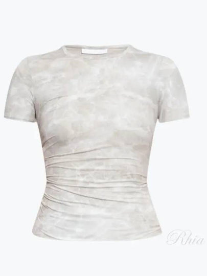 Printed Short Sleeve T-Shirt Grey - HELMUT LANG - BALAAN 2