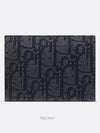 Business Card Wallet Black Dior Oblique Jacquard - DIOR - BALAAN 4