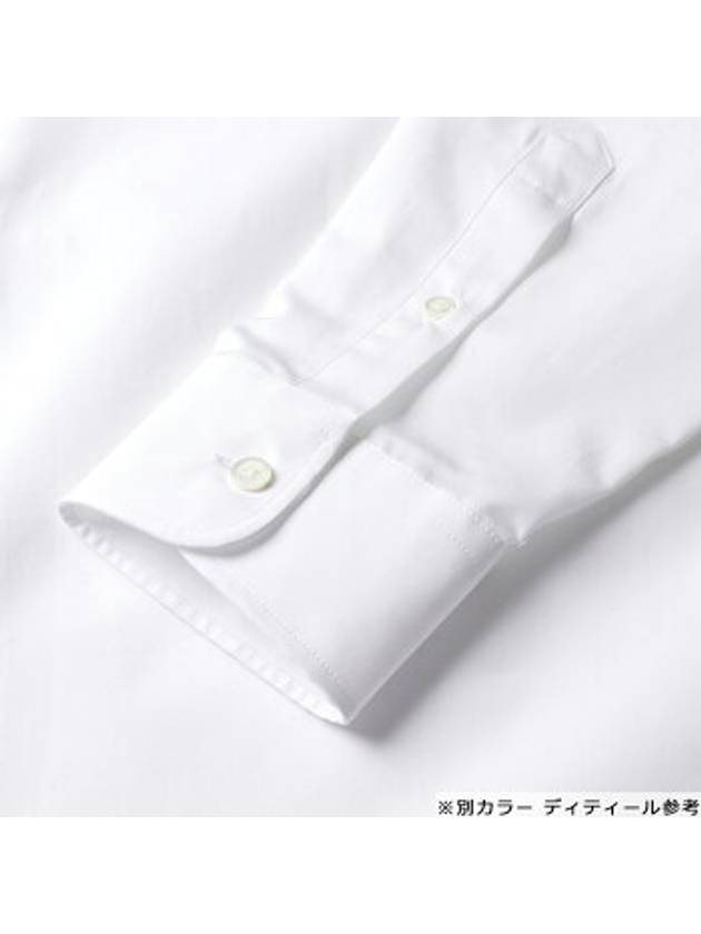 Hidden Button Long Sleeve Shirt White - AMI - BALAAN 4