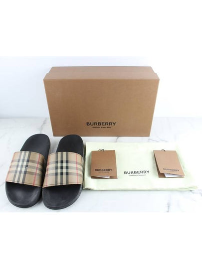 vintage check slippers - BURBERRY - BALAAN 2