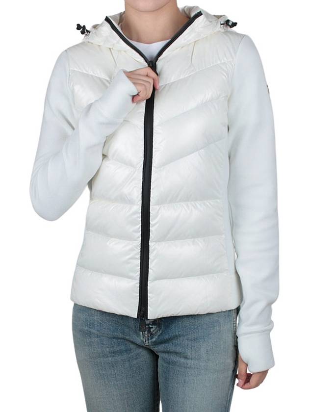 Grenoble Fleece Hooded Padding Snow White - MONCLER - BALAAN 3