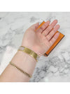 Clic H Bracelet Rose Gold & Marron Glace - HERMES - BALAAN 9