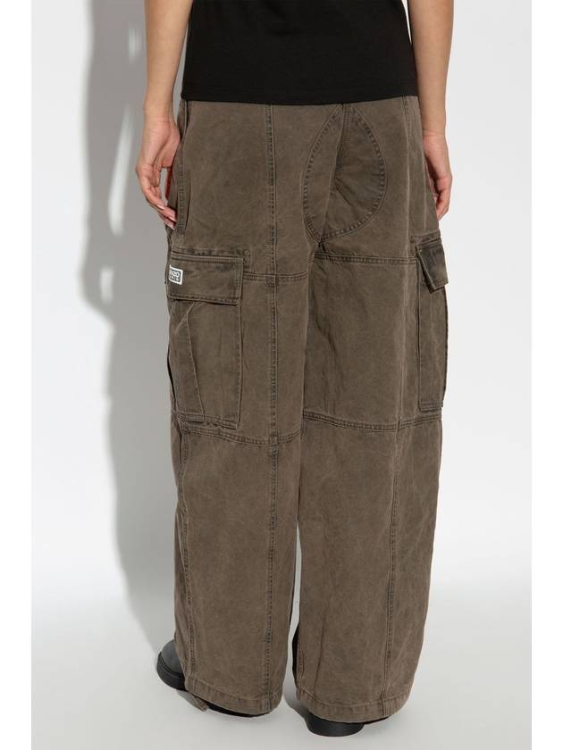 Kenzo Pants With Pockets, Women's, Brown - KENZO - BALAAN 4