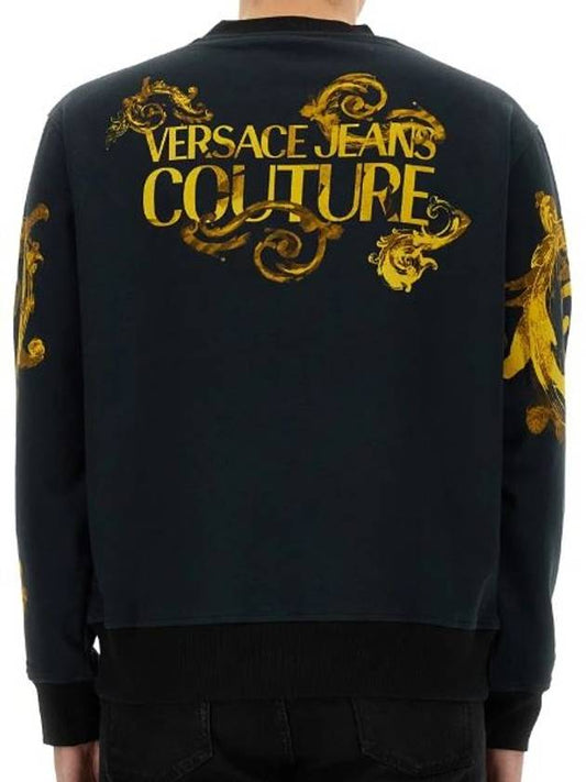 76GAI3RW FS141 G89 Watercolor Couture Sweatshirt - VERSACE - BALAAN 2