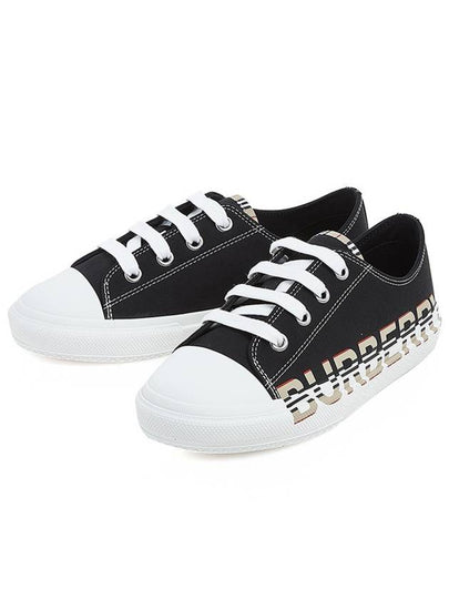 Kids Logo Print Sneaker Black - BURBERRY - BALAAN 2