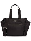 Triangle Logo Re-Nylon Baby Tote Bag Black - PRADA - BALAAN 3