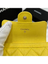 Classic Card Holder Grained Shiny Calfskin Gold Metal Yellow AP0214 B10583 NW779 - CHANEL - BALAAN 4