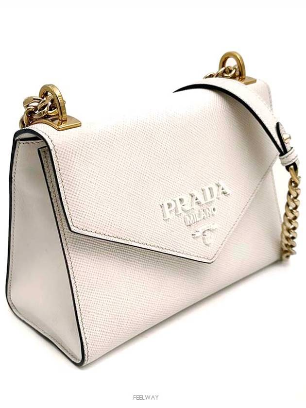 Saffiano Monochrome Chain Shoulder Bag - PRADA - BALAAN 3