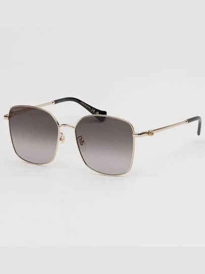 Eyewear Interlocking G Square Sunglasses Gold Black - GUCCI - BALAAN 2