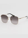 Eyewear Interlocking G Square Sunglasses Gold Black - GUCCI - BALAAN 3