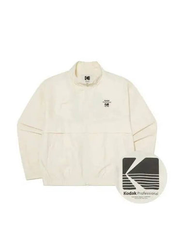 KODAK Apparel Essential Big Logo Woven Jacket IVORY - KODO - BALAAN 1