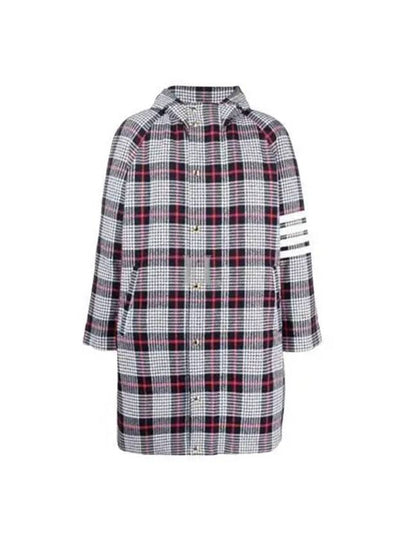 Summer Tweed Hooded Football Sideline Parka - THOM BROWNE - BALAAN 2