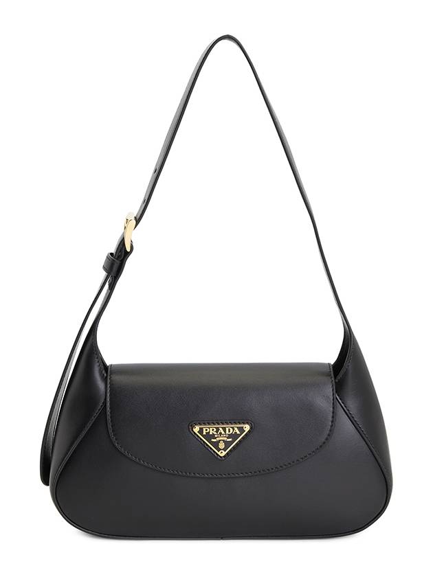 Small Leather Shoulder Bag Black - PRADA - BALAAN 2