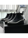 CC Logo Rubber Ankle Rain Boots Black - CHANEL - BALAAN 10