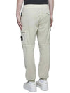 Stretch Cotton Cargo Straight Pants White - STONE ISLAND - BALAAN 3