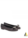 Barina Ballerina Flat Brown - SALVATORE FERRAGAMO - BALAAN 2