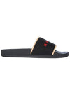 logo jacquard rubber slippers black - MARNI - BALAAN.