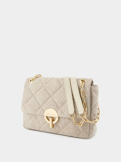 Grand Moon Bag - Vanessa Bruno - Linen - Beige - VANESSA BRUNO - BALAAN 2