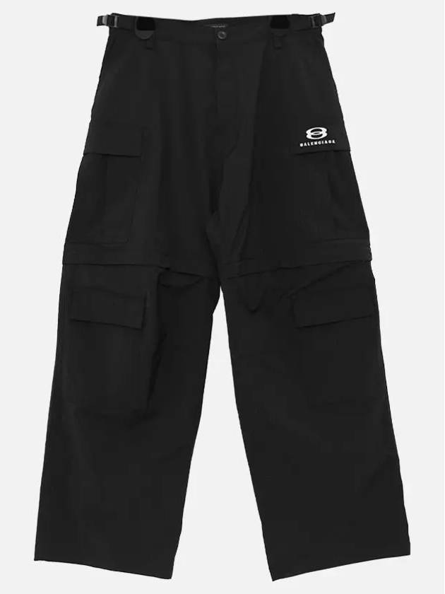 Unity Sports Icon Cargo Straight Pants Black - BALENCIAGA - BALAAN 4