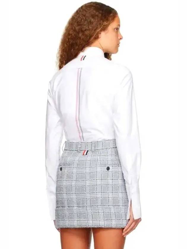 Women's Solid Oxford Striped French Cuff Shirt White - THOM BROWNE - BALAAN 5